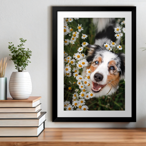 Pet Dog in a Black Frame - Shop Custom & Personalized Photos, Canvas and Framing